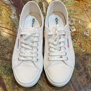 Superga White Canvas Women's Sneakers